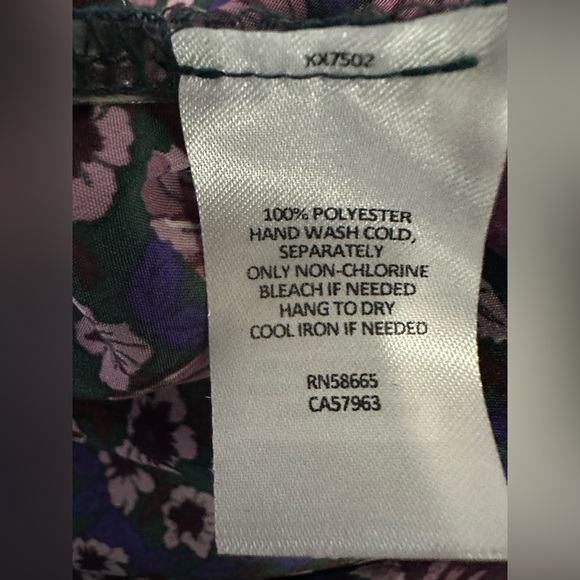 Melrose and Market Floral Ruched Mini Dress. Size Large. - Picture 8 of 8